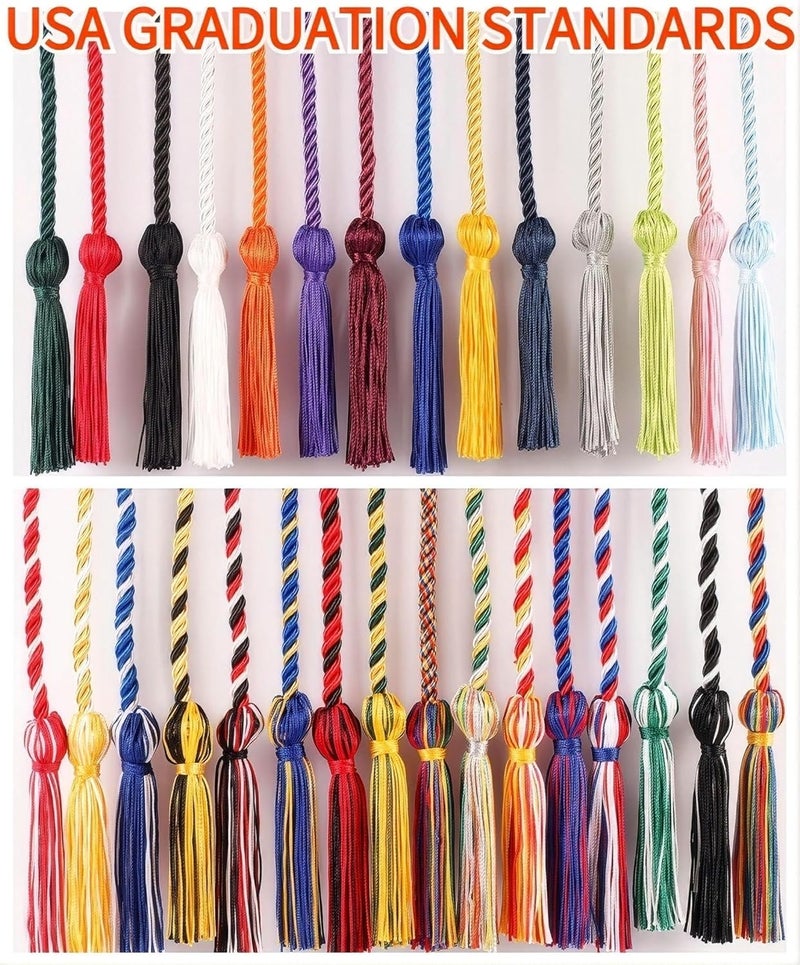 GRADFTY Double Blue and Gold Graduation Honor Cords for Graduation 2025, National Honors Society Royal Blue and Gold Cords - Image 5